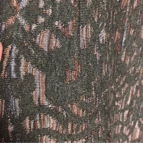 Peruvian Connection long maxi skirt large drop waist textured brown alpaca wool