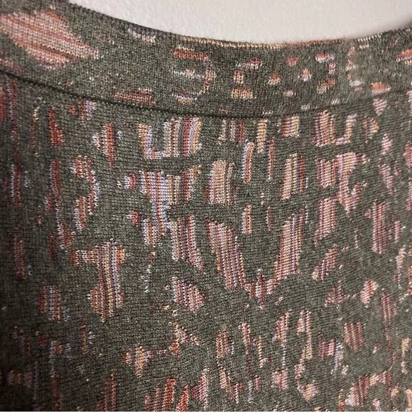 Peruvian Connection long maxi skirt large drop waist textured brown alpaca wool