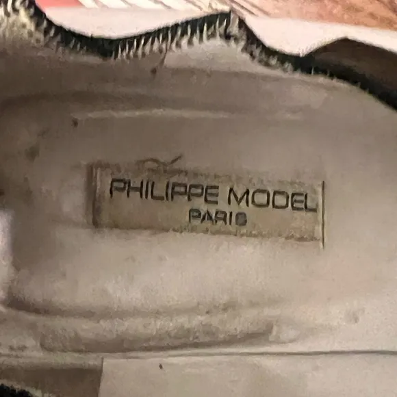 PHILIPPE MODEL Paris vintage leather heels.  Made in Italy. Size 37.5