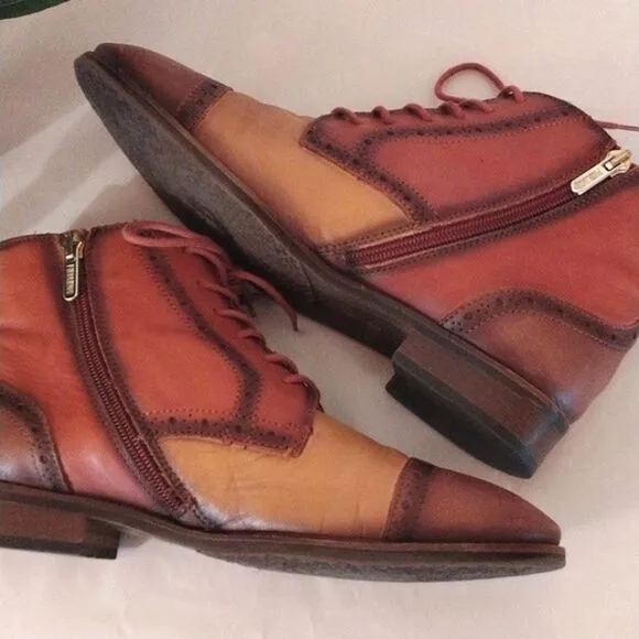 Pikolinos Cuero Royal Color- Blocked Boots