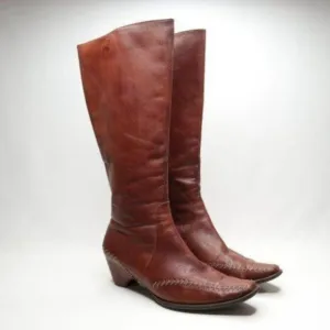 Pikolinos Leather Knee High Zip Boots - Women's