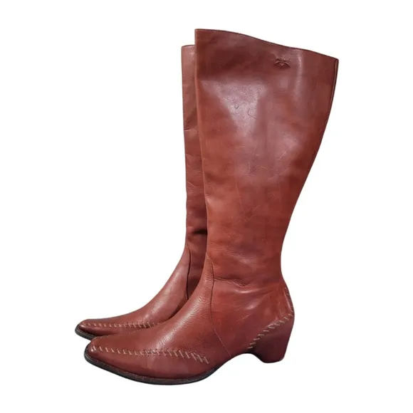 Pikolinos Leather Knee High Zip Boots - Women's