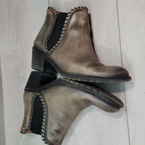 Pikolinos Womens Ankle Leather Heels Boots shoes sz 39/8.5-9