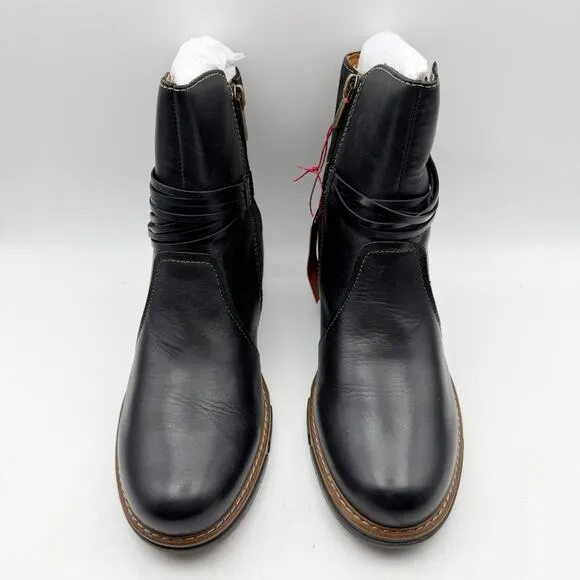 PIKOLINOS Womens San Sebastian Boots EU 39 US 8.5-9 Black Leather NIB