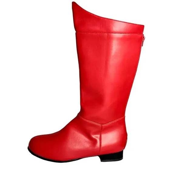Pleaser Hero Engineer Costume Boots S Red Patent Size S Festival Costume Cosplay