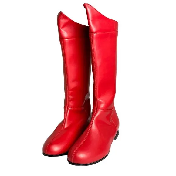 Pleaser Hero Engineer Costume Boots S Red Patent Size S Festival Costume Cosplay