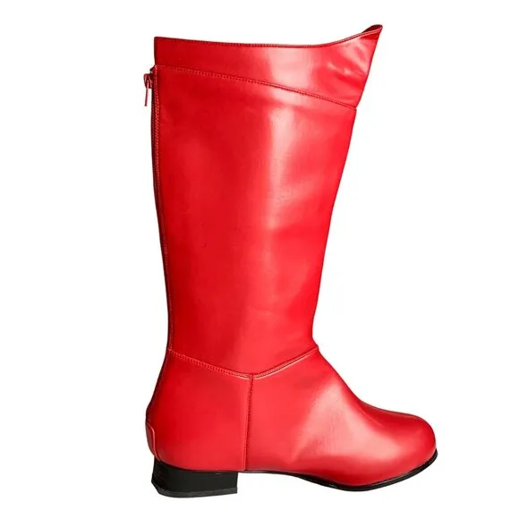 Pleaser Hero Engineer Costume Boots S Red Patent Size S Festival Costume Cosplay