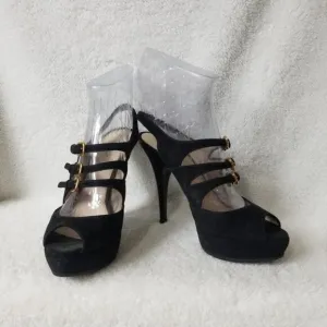 Prada 3 strap slingback heels