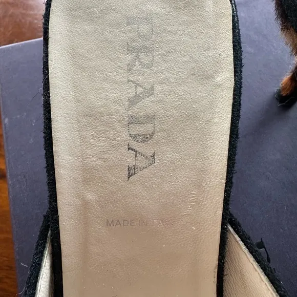 Prada shoes 38.5 used condition