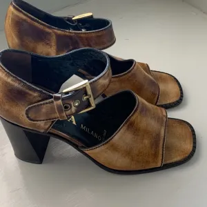 Prada strapped shoes. Gently worn. Beautiful snd‎ timeless.