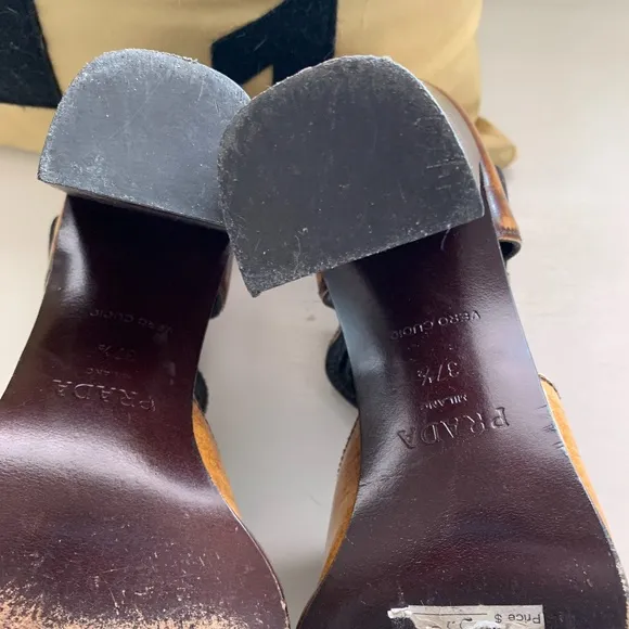 Prada strapped shoes. Gently worn. Beautiful snd‎ timeless.