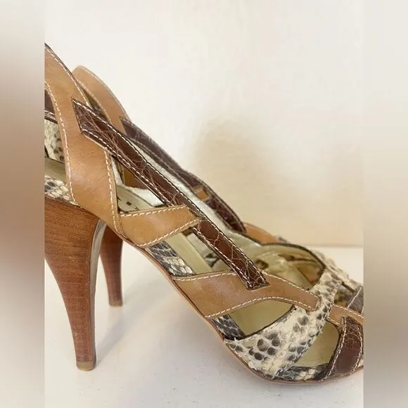 prada heels snakeskin shoes heels. 39.5