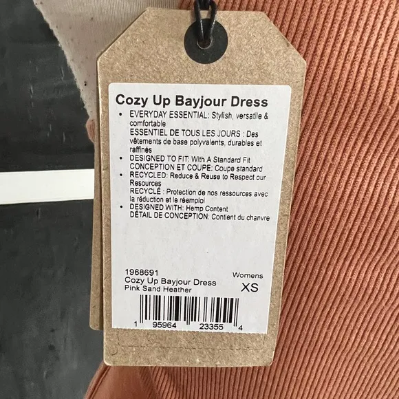 Prana: Cozy Up Bayjour Dress Size XS NWT