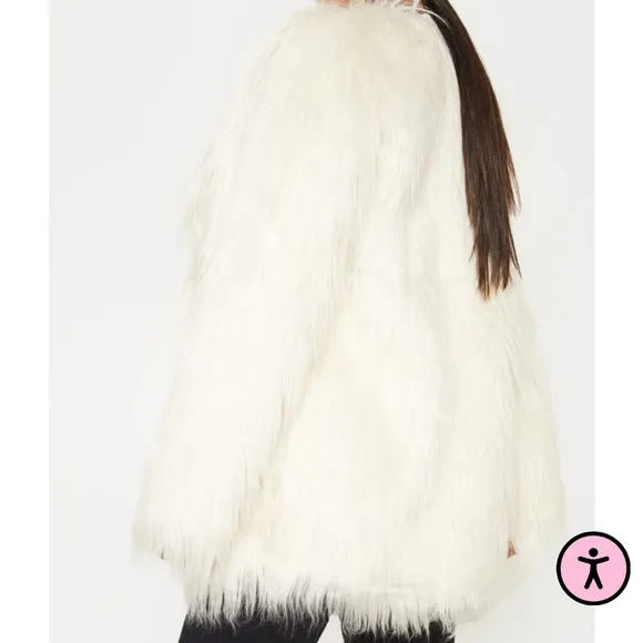 Prettylittlething Shaggy Faux Fur Jacket