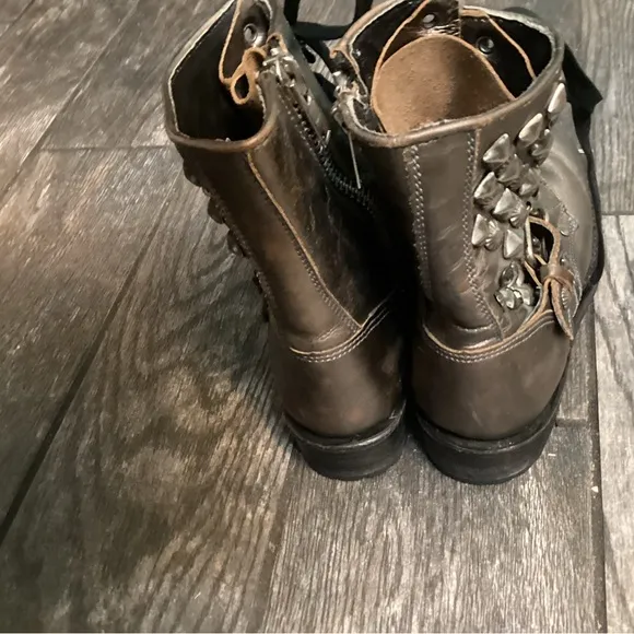 💥PRICE DROP💥 Ash Ryanna Metallic Studded Biker Boots