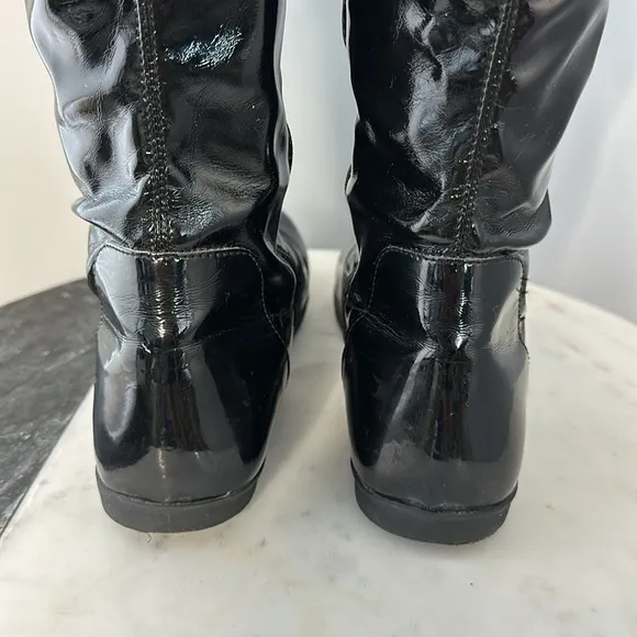 Primigi Zenda Black Patent Tall Boots for Girls