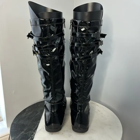 Primigi Zenda Black Patent Tall Boots for Girls
