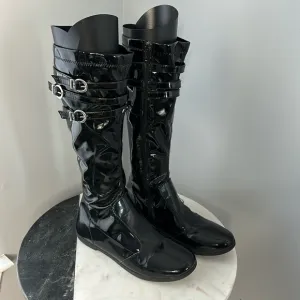 Primigi Zenda Black Patent Tall Boots for Girls