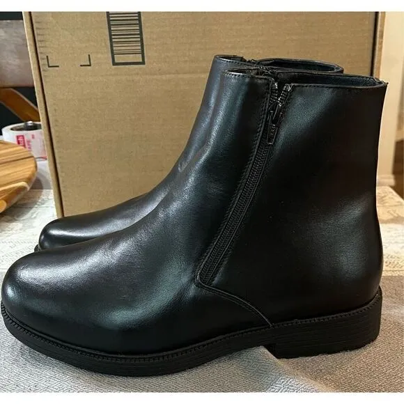 Propet Mens Troy Zippered Casual Boots Ankle