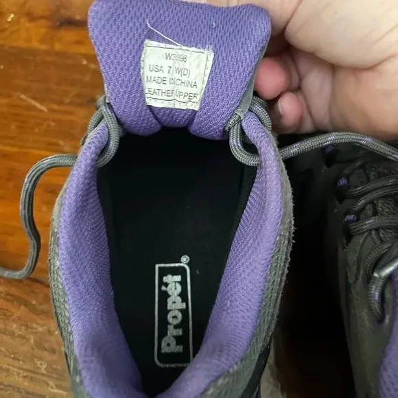 Propet Women’s Ridge Walker Low 2” Purple Gray Hiking Walking Trekking Boots 7W