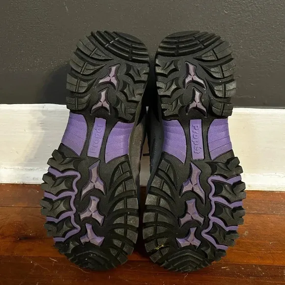 Propet Women’s Ridge Walker Low 2” Purple Gray Hiking Walking Trekking Boots 7W