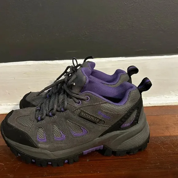 Propet Women’s Ridge Walker Low 2” Purple Gray Hiking Walking Trekking Boots 7W