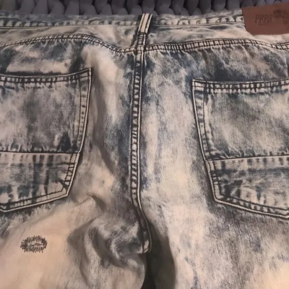 PRPS Men's Sz 44 Distressed Barracuda Acid-Washed Jeans MINT Brand New NWOT
