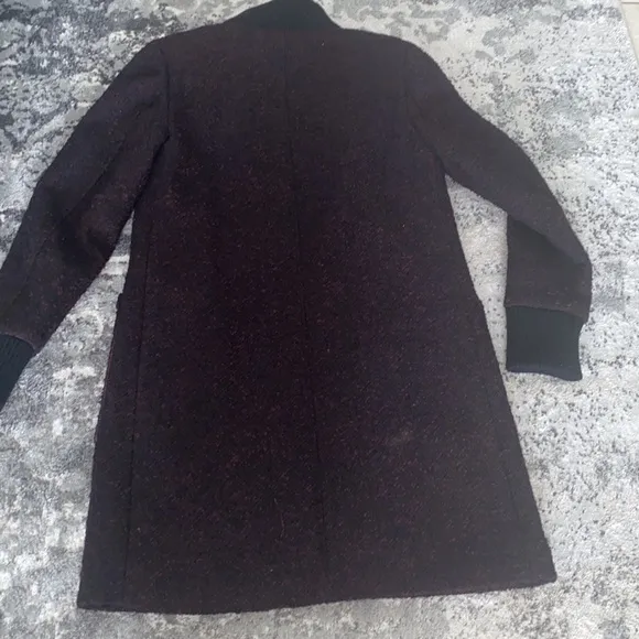 Rachel Rachel Roy Black and purple tweed Long zip up jacket
