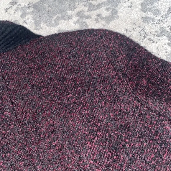 Rachel Rachel Roy Black and purple tweed Long zip up jacket