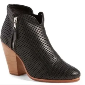 Rag &amp; Bone Margot Perforated Western Design Leather Boots Size EU 35 $495