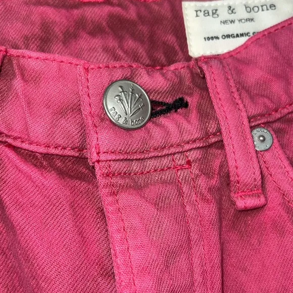 Rag &amp; Bone Maya 6” Shorts Bright Fuchsia 25 Organic Cotton NWT