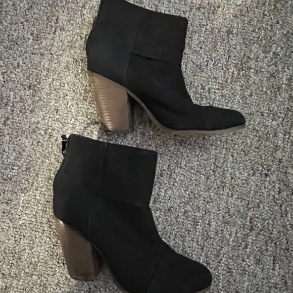 Rag &amp; Bone • Authentic• canvas ankle boots 10