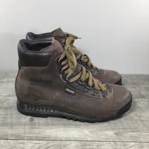 Raichle Womens 387 Made in Switzerland Hiking Hiker Brown Leather Boots Size 7.5