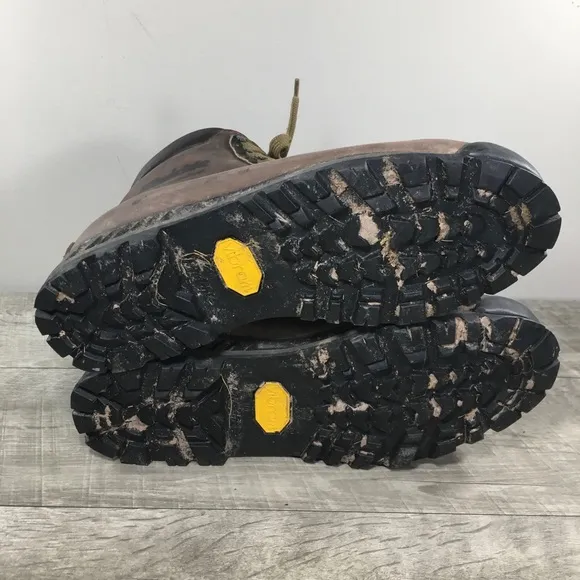 Raichle Womens 387 Made in Switzerland Hiking Hiker Brown Leather Boots Size 7.5