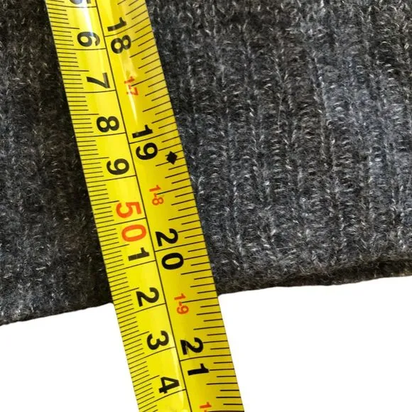 Rails Womens Gray Black Striped Cashmere Wool Silk Mock Neck Sweater Sz S $285