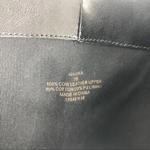 Ralph Lauren Masika Black Leather Tall Rider Boots