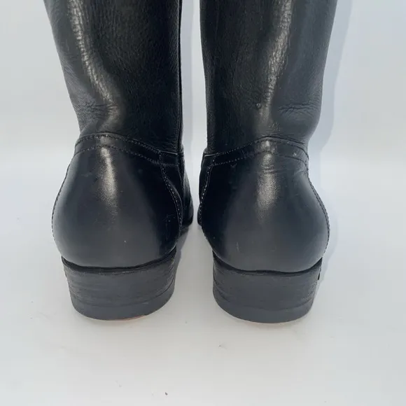 Rango Cowgirl Western Western Boots Black Leather Women's size 7.5 EU 38