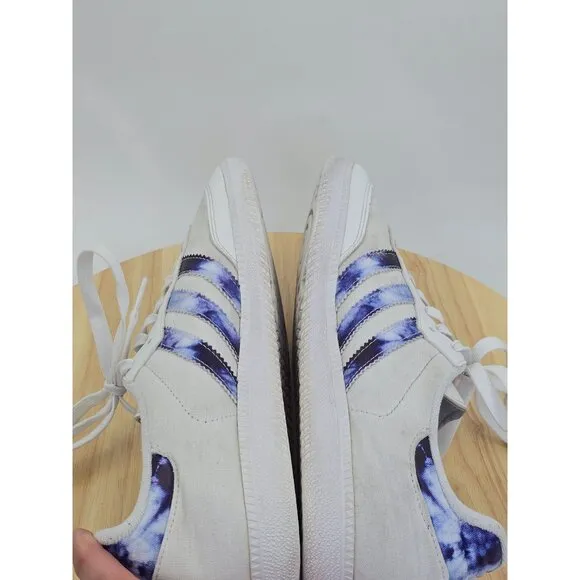 Rare 2021 Adidas Samba OG 'Tie Dye - White' mens shoes size 10