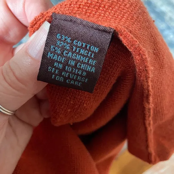 RARE Anthropologie Shae burnt orange knit mod dress, L