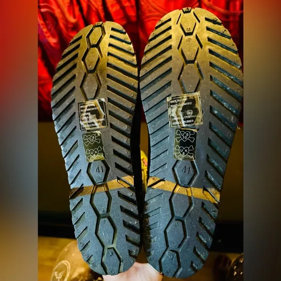 Rare Discontinued Iron Fist Zombie Rain Boots New with defects 18.5” US 10 EU 41