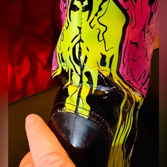 Rare Discontinued Iron Fist Zombie Rain Boots New with defects 18.5” US 10 EU 41