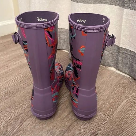 RARE HUNTER X Disney Mary Poppins Rain Boots SZ 8