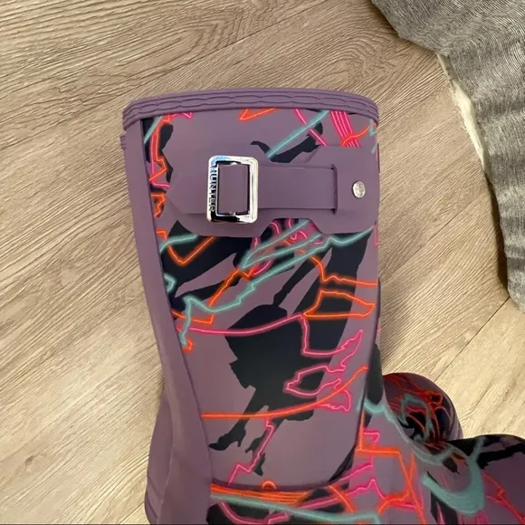 RARE HUNTER X Disney Mary Poppins Rain Boots SZ 8
