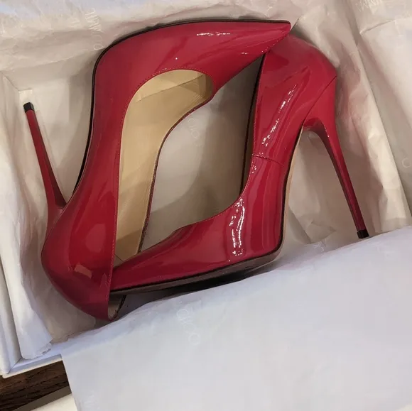 RARE -  Jimmy Choo Red Patent Leather Heels
