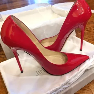 RARE -  Jimmy Choo Red Patent Leather Heels