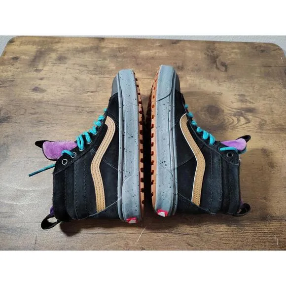 Rare Vans Sk8 Hi MTE 2 Shoes black speckled gum Hydroguard Waterproof Sz W6 M4.5