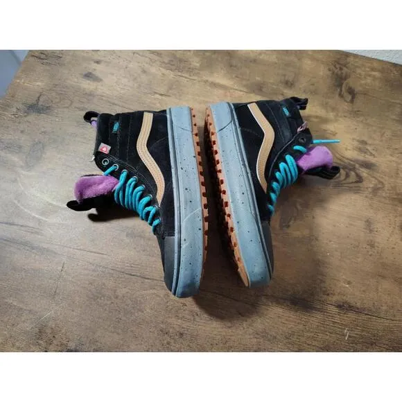 Rare Vans Sk8 Hi MTE 2 Shoes black speckled gum Hydroguard Waterproof Sz W6 M4.5