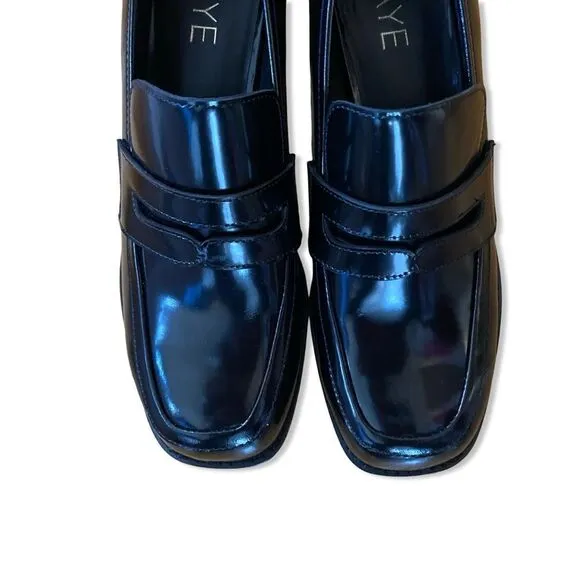 Raye Layla Loafers in Black shoes heels Revolve Sz 9
