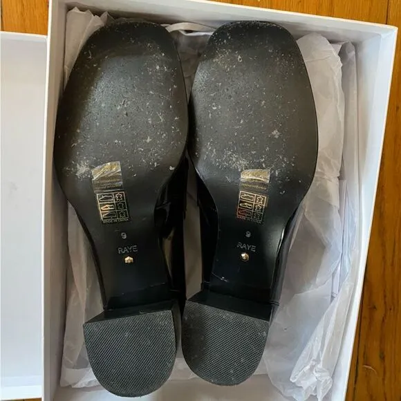Raye Layla Loafers in Black shoes heels Revolve Sz 9