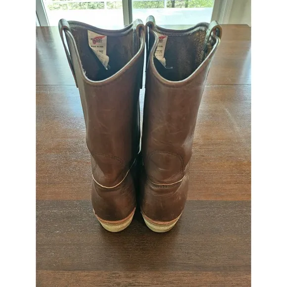 Red Wing Boots 1155 Pecos boots Size US 15 Genuine leather Brown USA